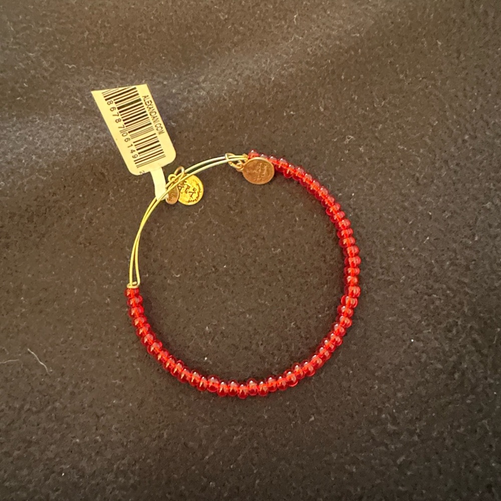 Red Alex & Ani bracelet